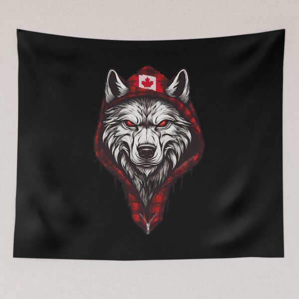 Item preview, Canada Wolf In Plaid designed and sold by TheFlannelDog.