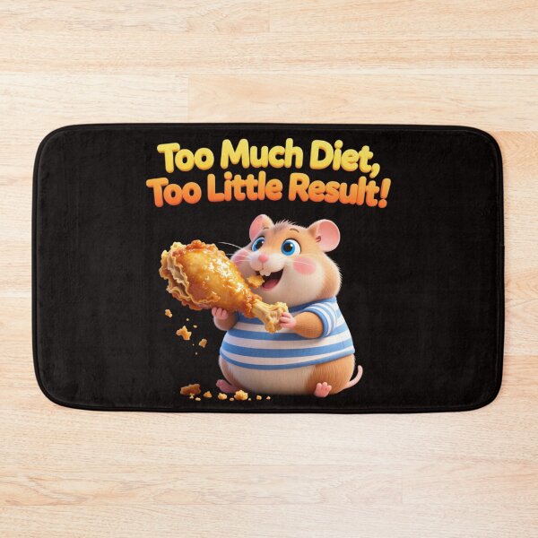 Item preview, Zippy Mouse Too Much Diet Graphic Tee Design designed and sold by Zippy Creation.