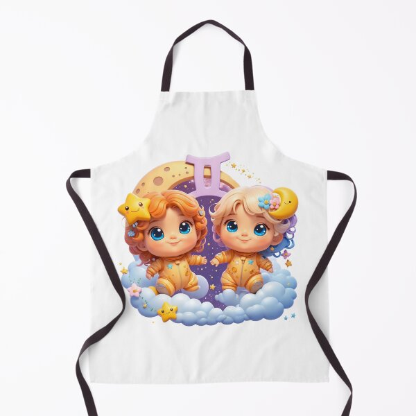 Item preview, Gemini Twin Babies Zodiac Nursery Art designed and sold by LunaPixelStudio.