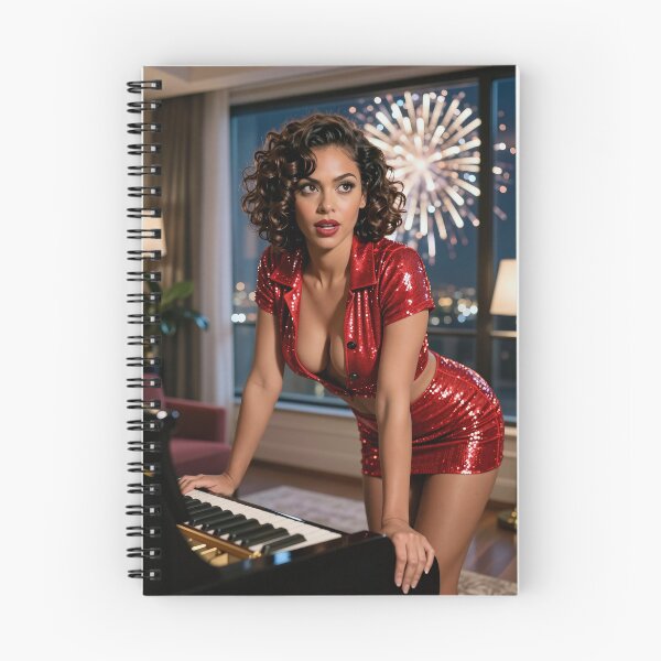 Item preview, Sarah piano fireworks New Year designed and sold by CathryneDelamort.