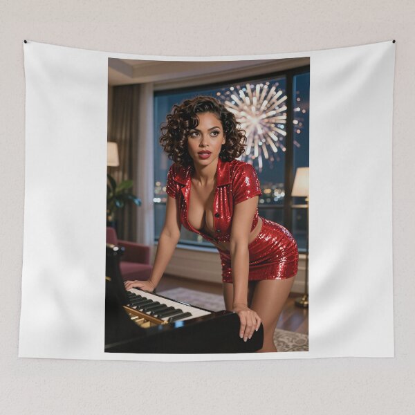 Item preview, Sarah piano fireworks New Year designed and sold by CathryneDelamort.