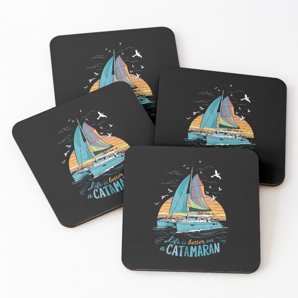 Item preview, Life Is Better On A Catamaran Sailing Love To Sail designed and sold by HerbertKuhn112.