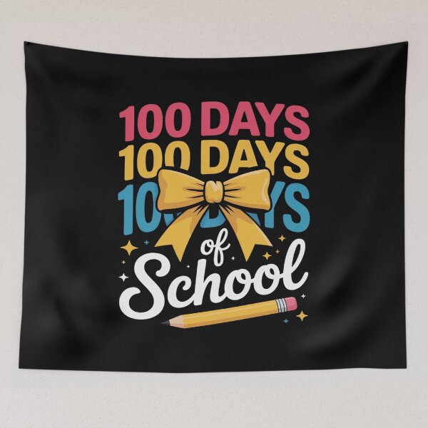 Item preview, 100 Days Of School Colorful Bow Pencil designed and sold by joedavila.