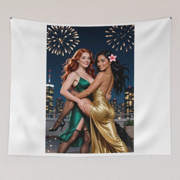 Item preview, Rowan Shanti dancing fireworks auldlangsyne designed and sold by CathryneDelamort.