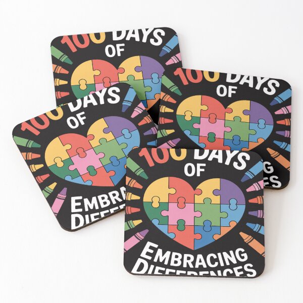Item preview, Autism Awareness Embrace Differences 100 Days Of School designed and sold by DarioRosales.