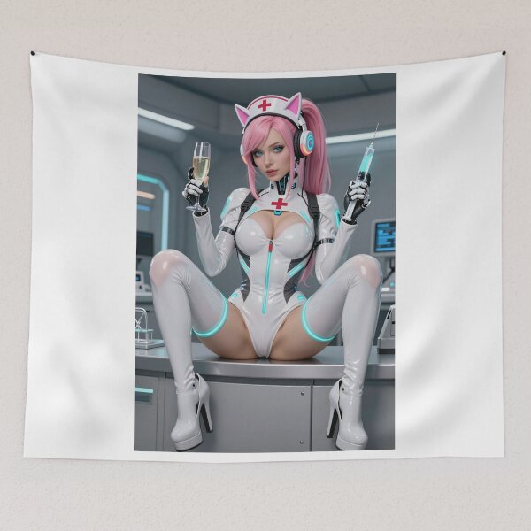 Item preview, Cathryne nurse futuristic suit auldlangsyne designed and sold by CathryneDelamort.