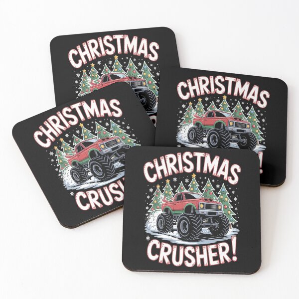 Item preview, Christmas Crusher Monster Truck Holiday Fun designed and sold by brinbotty.