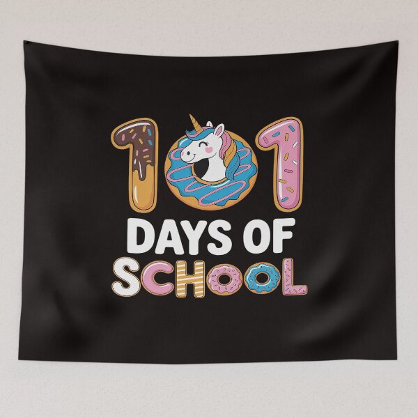 Item preview, 101 Days School Dabbing Unicorn & Donut Doughnut designed and sold by cherylbartlett.