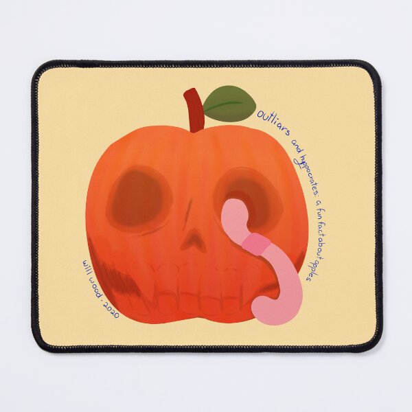 Item preview, Outliars and Hyppocrates: a fun fact about apples designed and sold by HeadInTheGalaxy.