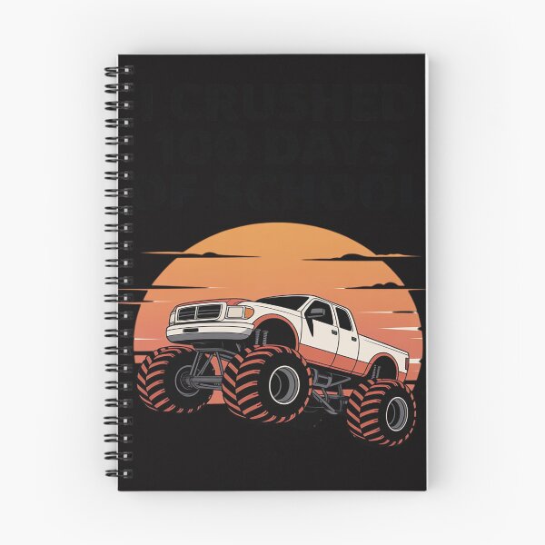 Item preview, I CRUSHED 100 DAYS OF School Monster Truck School designed and sold by HermanTricia.
