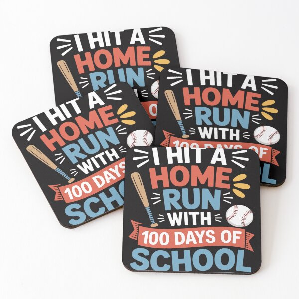 Item preview, Fun Hit a Home Run with 100 Days of School Baseball Bat Ball designed and sold by HermanTricia.