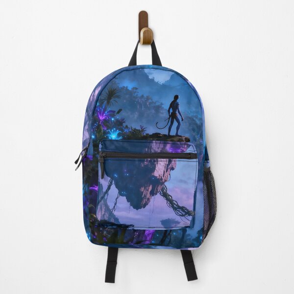 Item preview, Mystical Alien Explorer in a Bioluminescent Floating Mountain Valley designed and sold by iwzzuel.