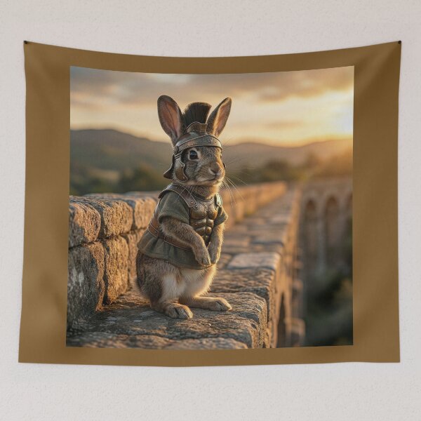Item preview, Roman Rabbit Centurion Thinking About Carrots designed and sold by Tridentulus.