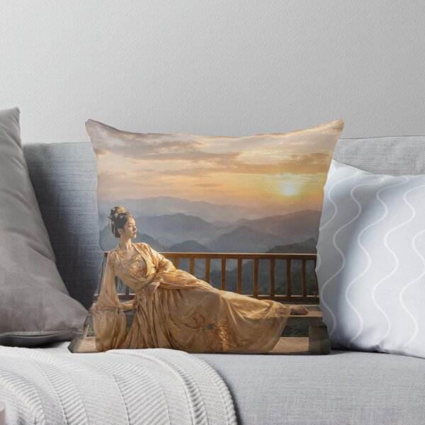 Item preview, Golden Hanfu Princess Reclining at Sunset designed and sold by ASMRUniverse.
