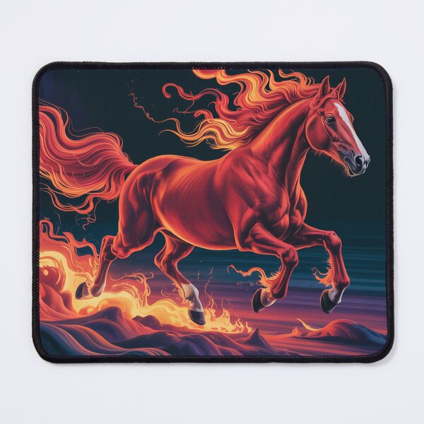 Item preview, А fiery red horse. designed and sold by Lilashakti ⭐️ ⭐️ ⭐️ ⭐️ ⭐️.