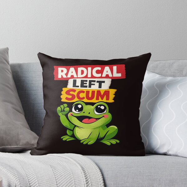 Item preview, Radical Left Scum Frog – Ironical Political Meme Illustration designed and sold by FrameFlow.