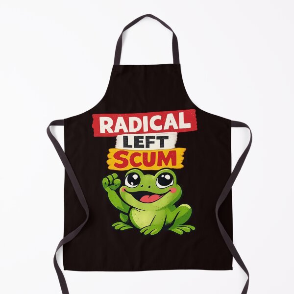 Item preview, Radical Left Scum Frog – Ironical Political Meme Illustration designed and sold by FrameFlow.