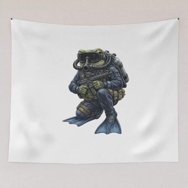 Item preview, Navy Seals frog designed and sold by RAWLIFEGRAPHIC.
