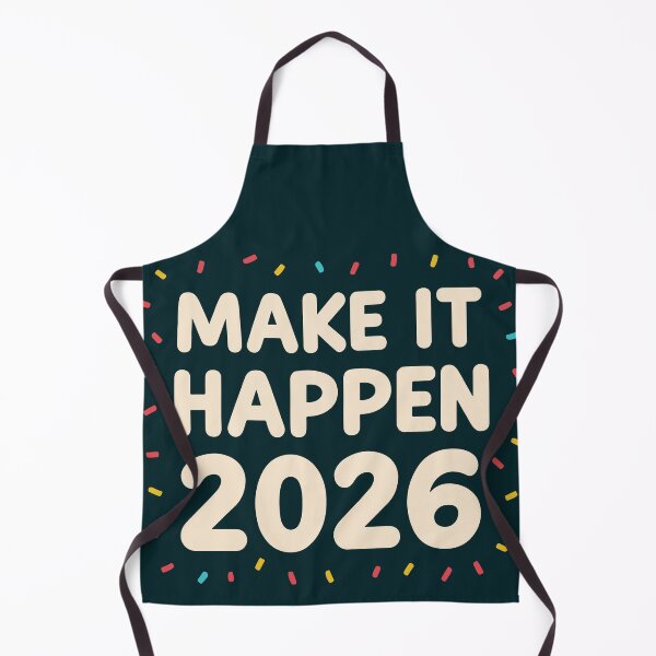 Item preview, Make It Happen 2026 Confetti Motivation designed and sold by DavidTeeStudio.