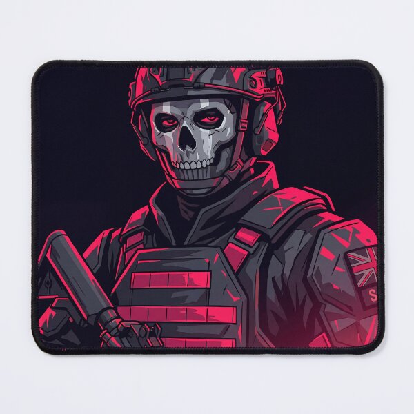 Item preview, Call of Duty Inspired Tactical Skull Operator Poster, Neon SAS Special Forces Gaming Wall Art Print, Cyberpunk Military Gamer Decor designed and sold by AbstractAuraArt.