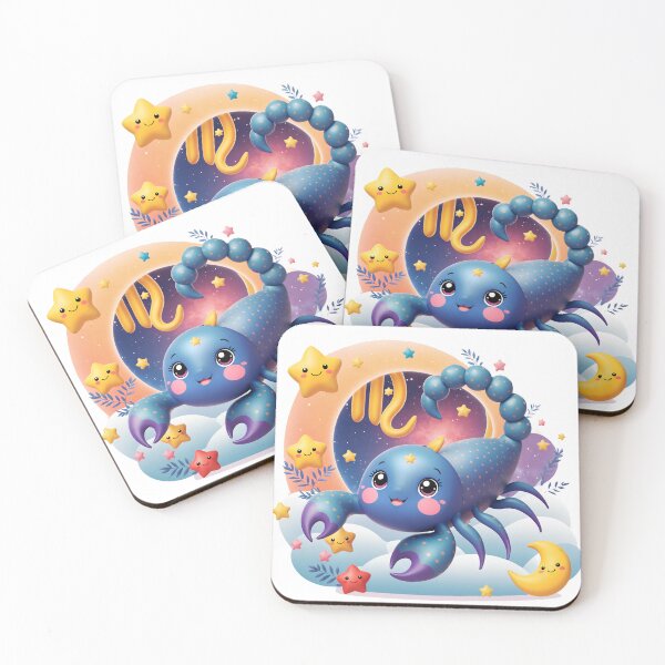 Item preview, Cute Baby Scorpio Zodiac Celestial Nursery Art designed and sold by LunaPixelStudio.