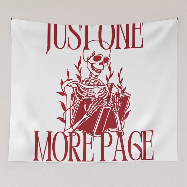 Item preview, Just One More Page | Spooky Bookish Design designed and sold by sicksadlit.