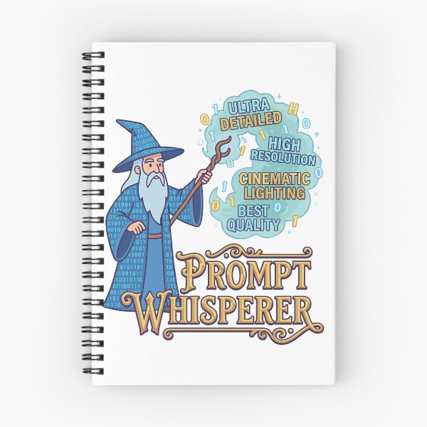 Item preview, Prompt Whisperer | Funny AI Prompt Engineer Wizard Design designed and sold by CreativeHymms.