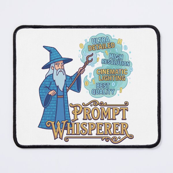 Item preview, Prompt Whisperer | Funny AI Prompt Engineer Wizard Design designed and sold by CreativeHymms.