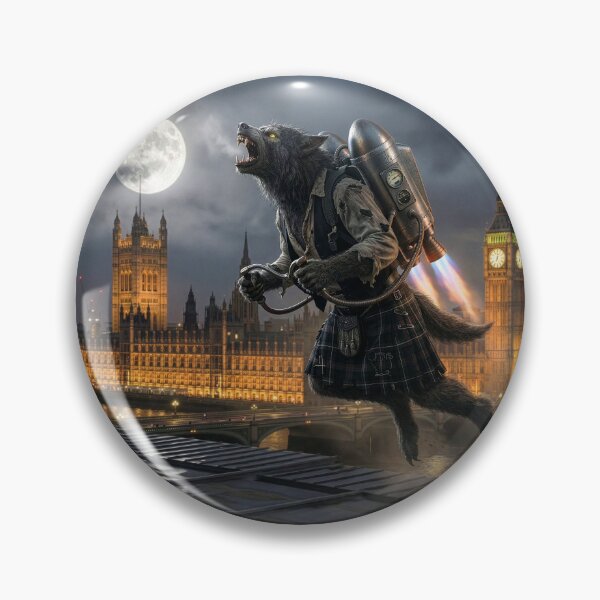 Item preview, Werewolf In London Flies Over City designed and sold by Tridentulus.