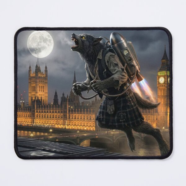 Item preview, Werewolf In London Flies Over City designed and sold by Tridentulus.