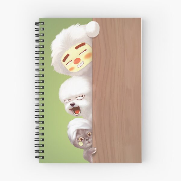 Item preview, Peeking Trio – Iron T, Smiling Bichon & Cat designed and sold by ZKOZKOHI.