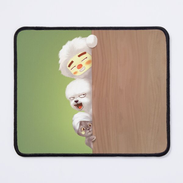 Item preview, Peeking Trio – Iron T, Smiling Bichon & Cat designed and sold by ZKOZKOHI.
