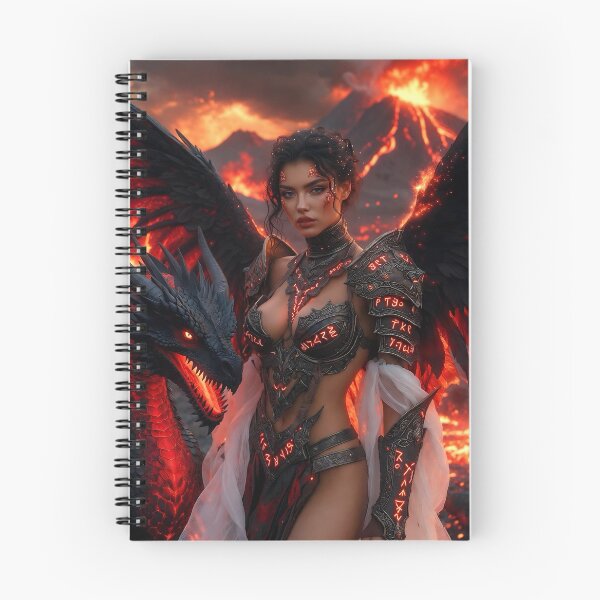 Item preview, Lava Harbinger – Fallen Angel of Flame designed and sold by SunsetAngelsAI.