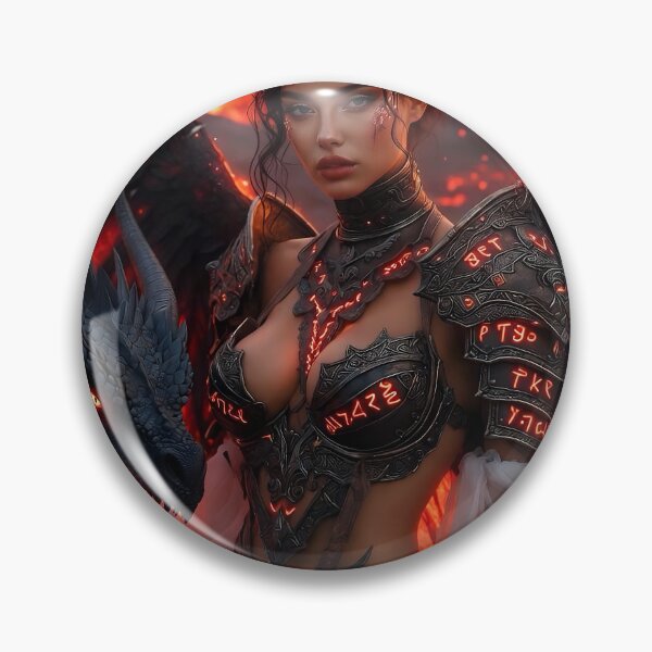 Item preview, Lava Harbinger – Fallen Angel of Flame designed and sold by SunsetAngelsAI.