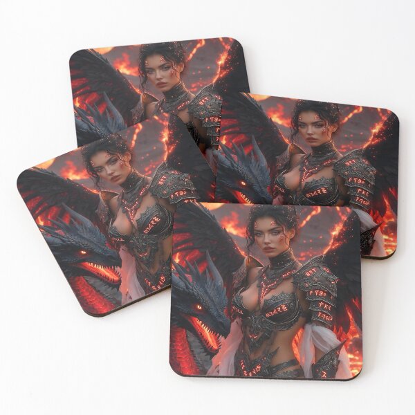 Item preview, Lava Harbinger – Fallen Angel of Flame designed and sold by SunsetAngelsAI.