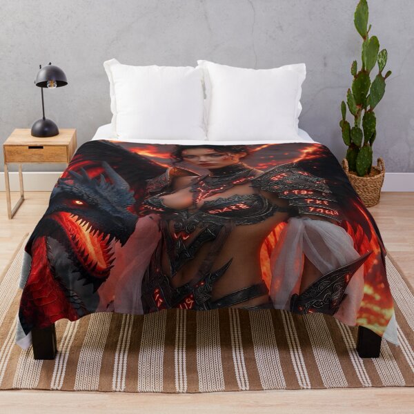 Item preview, Lava Harbinger – Fallen Angel of Flame designed and sold by SunsetAngelsAI.