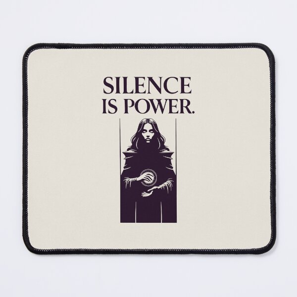Item preview, Silence is Power Minimalist Gothic Witch Art designed and sold by SplashTastic.