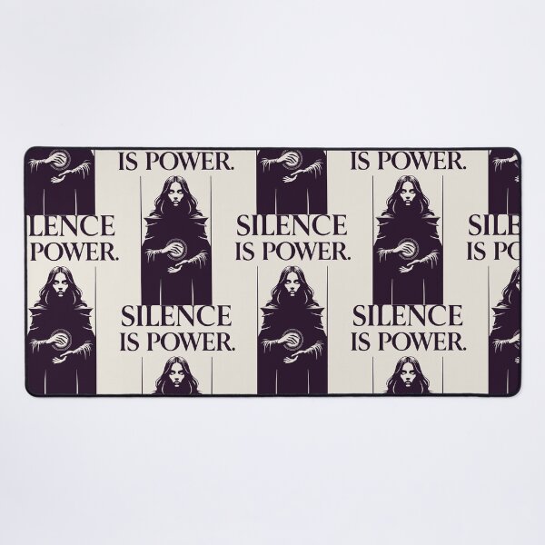 Item preview, Silence is Power Minimalist Gothic Witch Art designed and sold by SplashTastic.