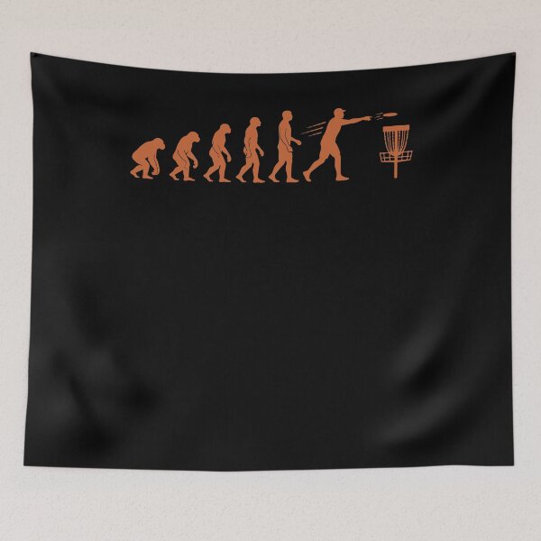 Item preview, Disc Golf Evolution Funny Disc Golfer Flying Disc designed and sold by LuminOrb.