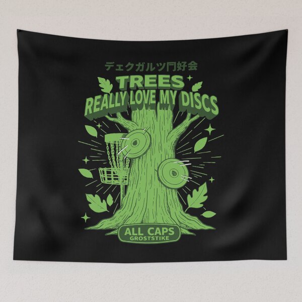 Item preview, Trees Really Love My Discs Funny Disc Golf Scene designed and sold by LuminOrb.