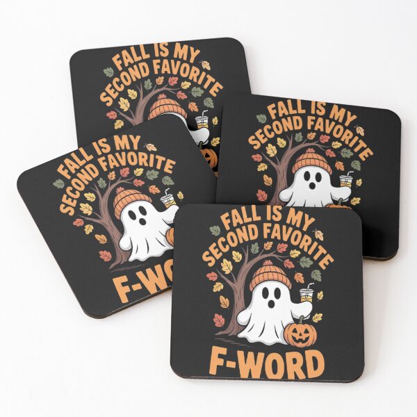 Item preview, Fall is my second favorite F word cute ghost football Autumn designed and sold by brinbotty.