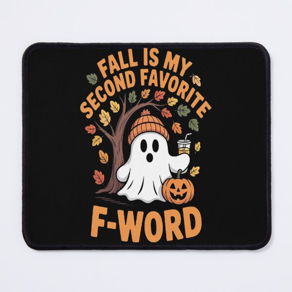 Item preview, Fall is my second favorite F word cute ghost football Autumn designed and sold by brinbotty.