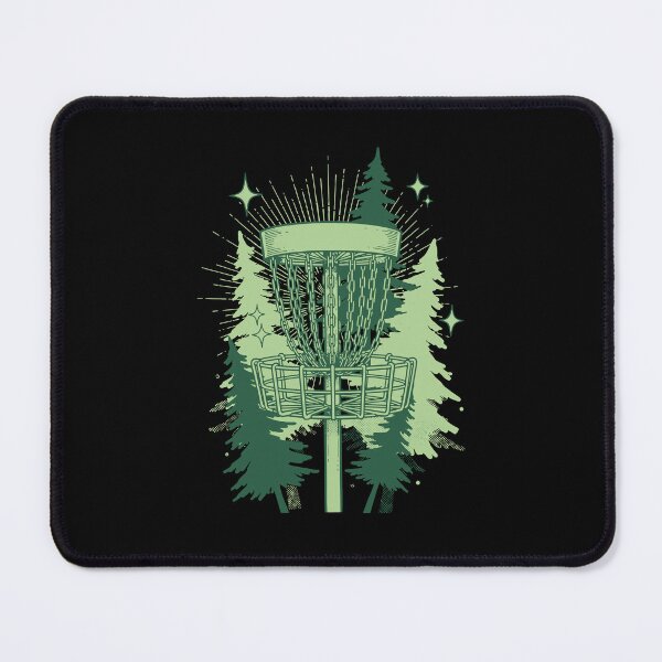 Item preview, Disc Golf Basket Forest Flying Disc Golfing Scene designed and sold by LuminOrb.