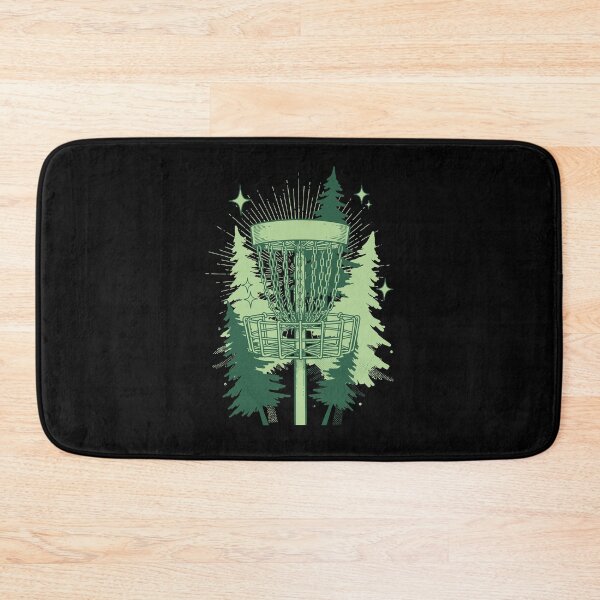 Item preview, Disc Golf Basket Forest Flying Disc Golfing Scene designed and sold by LuminOrb.