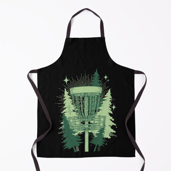 Item preview, Disc Golf Basket Forest Flying Disc Golfing Scene designed and sold by LuminOrb.