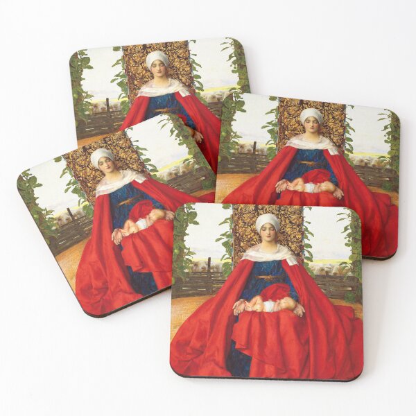 Item preview, Virgin and Child. Pre-Raphaelite Madonna designed and sold by likiska.