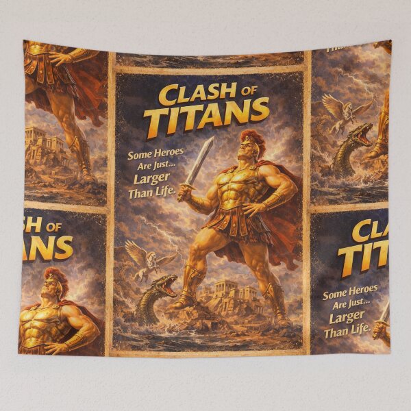 Item preview, Clash of Titans – Heroic Greek Fantasy Poster designed and sold by shaynetwright.