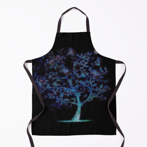 Item preview, Beautiful glowing blue tree in darkness  designed and sold by NivyasArtistry.
