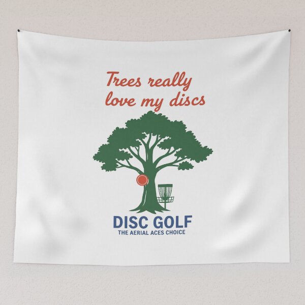 Item preview, Trees Really Love My Discs Funny Disc Golf Basket designed and sold by LuminOrb.