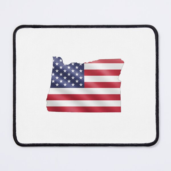 Item preview, Oregon Stars & Stripes State Silhouette – Distressed Americana designed and sold by Paper Drip.